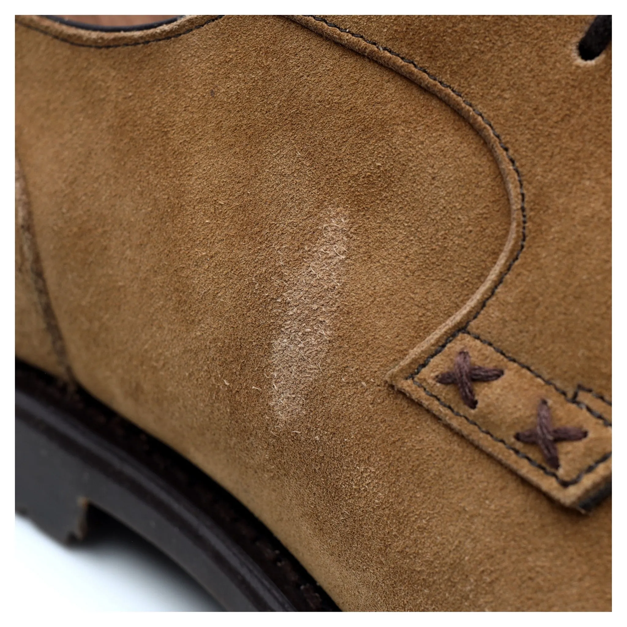 'M0232' Sand Brown Suede Derby UK 8 US 9