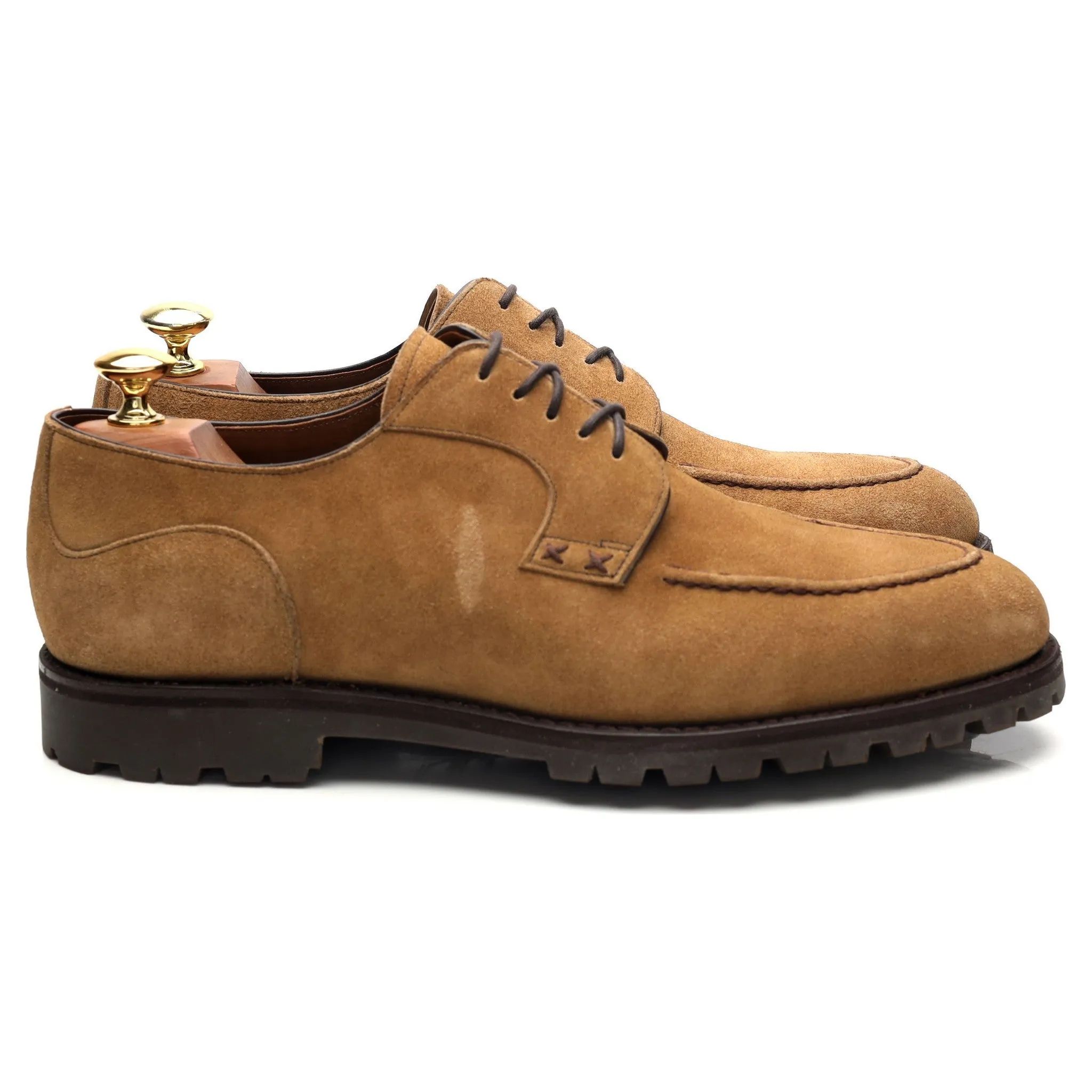 'M0232' Sand Brown Suede Derby UK 8 US 9