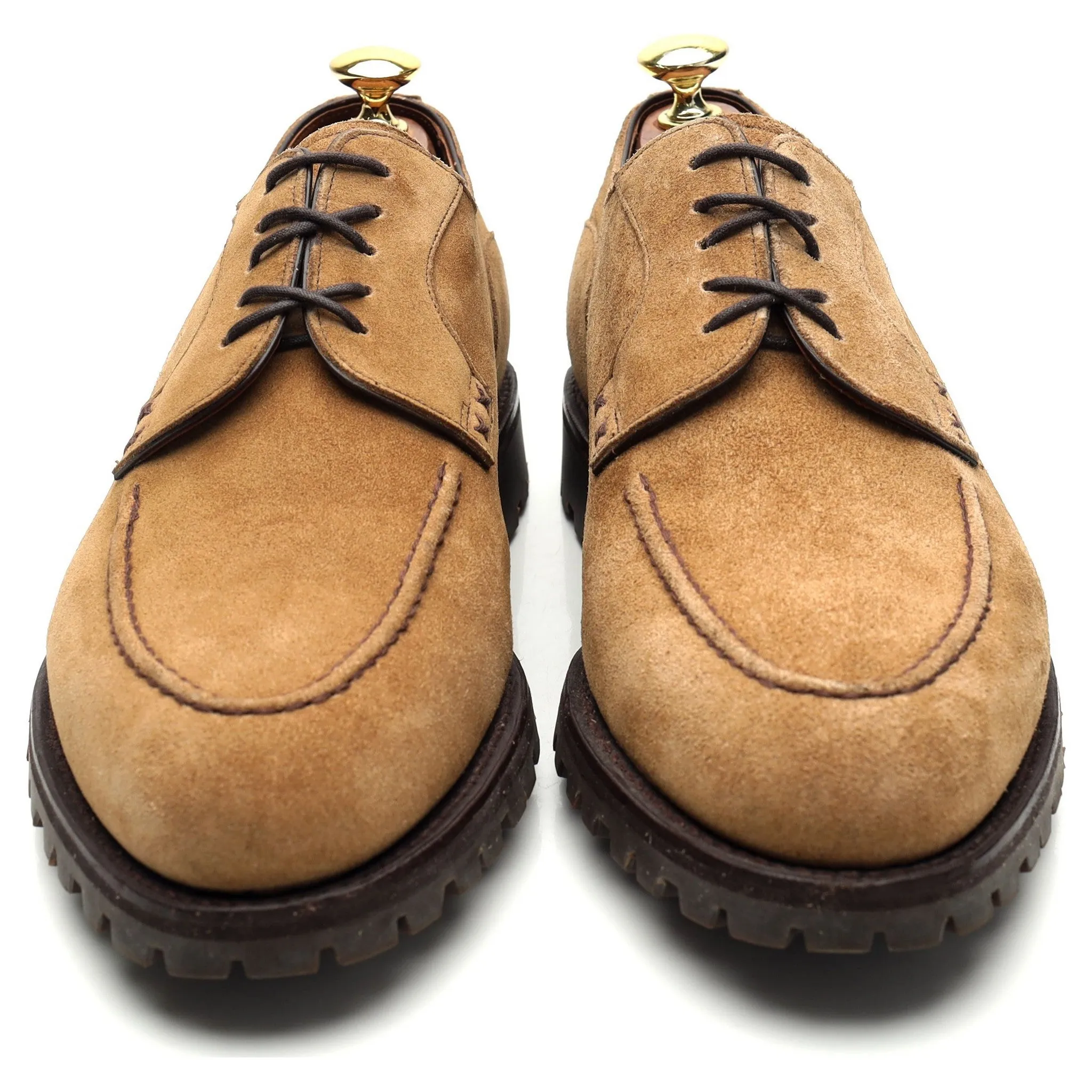 'M0232' Sand Brown Suede Derby UK 8 US 9