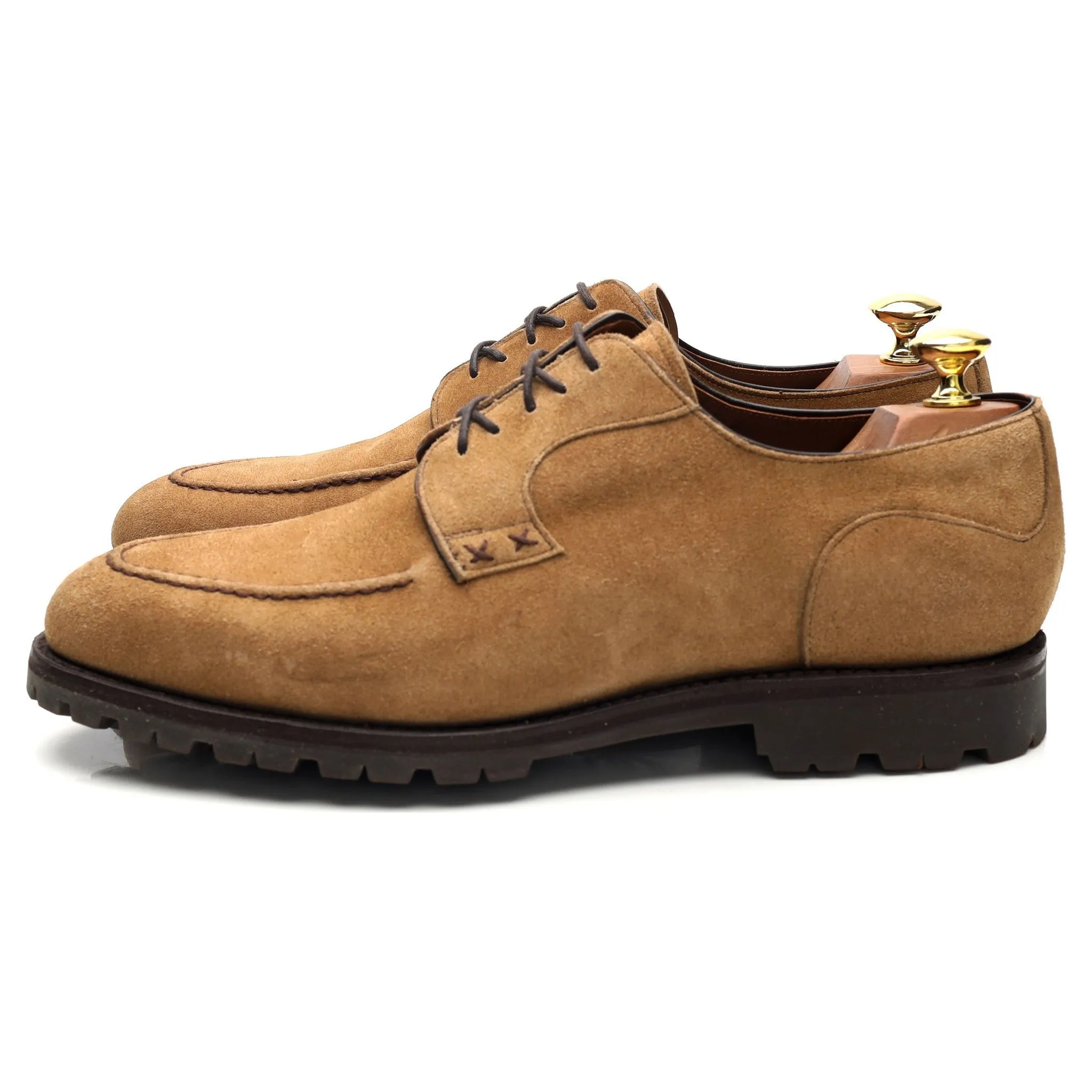 'M0232' Sand Brown Suede Derby UK 8 US 9