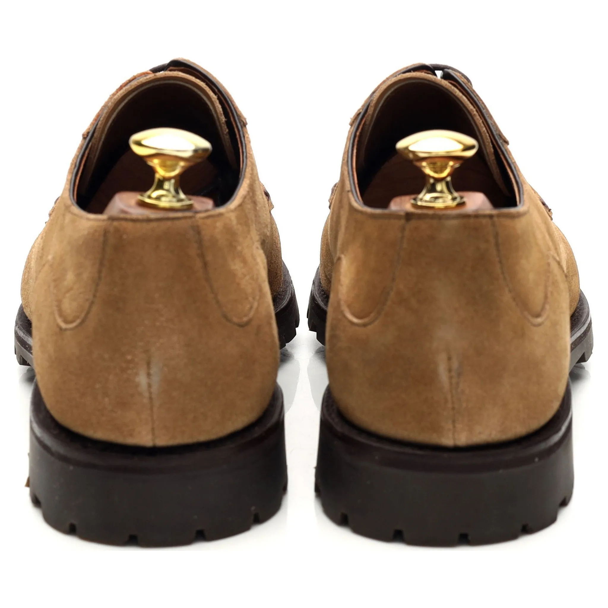 'M0232' Sand Brown Suede Derby UK 8 US 9