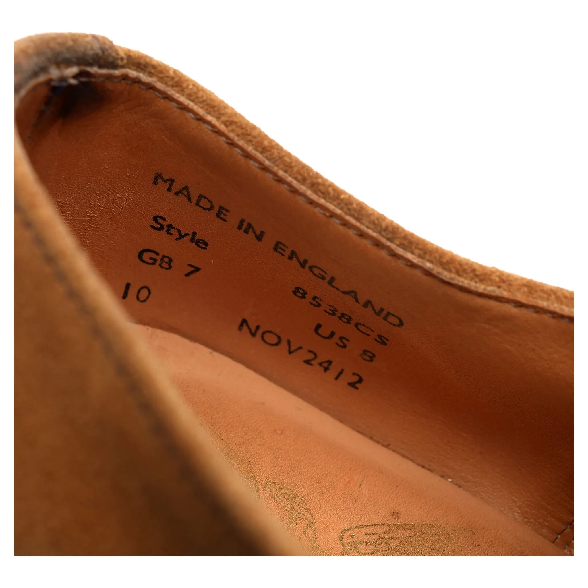 Mark McNairy Sand Brown Suede Derby UK 7